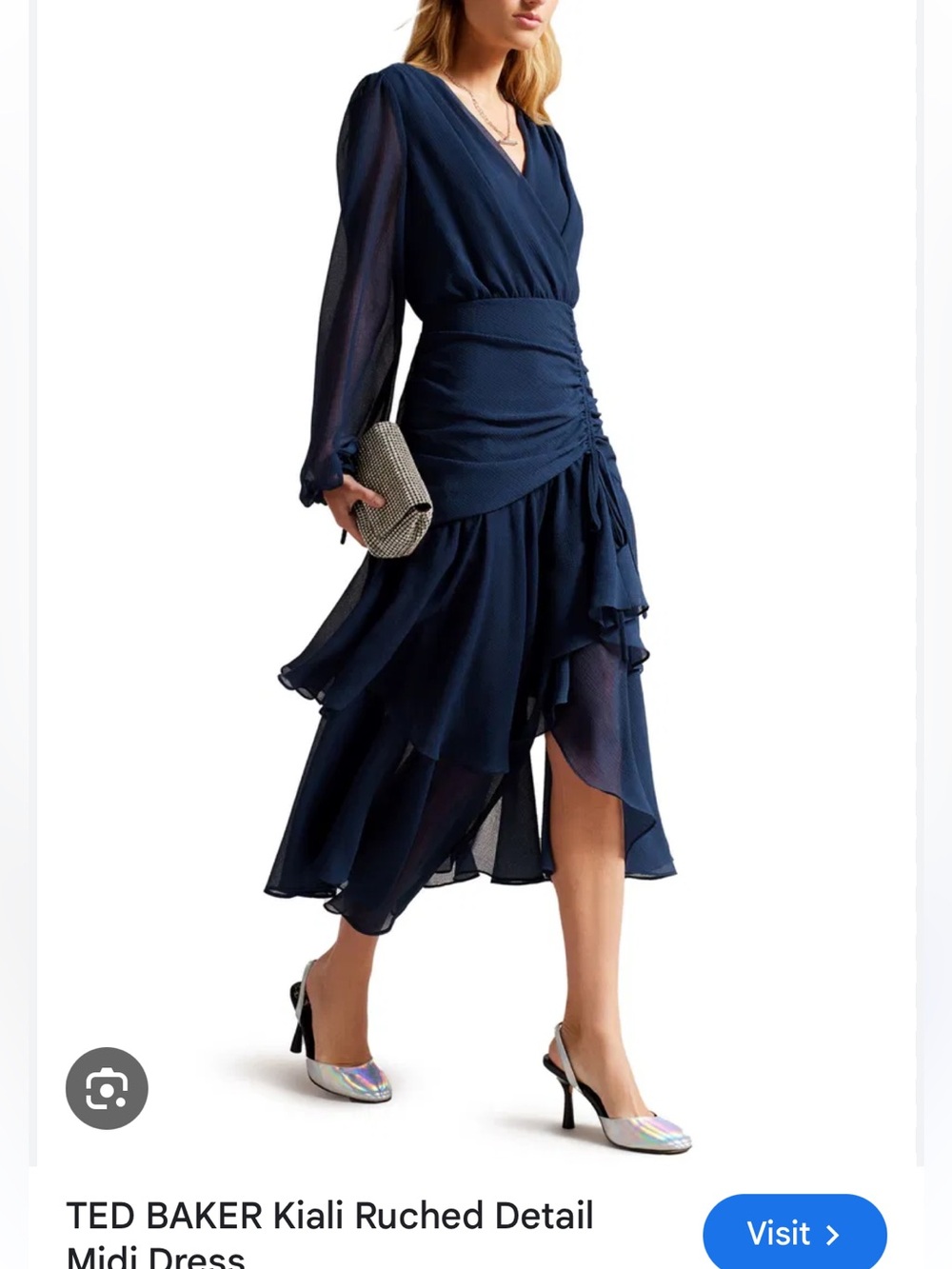 Ted Baker Kiali Long Sleeve Chiffon Dress